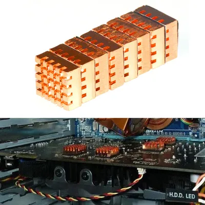 Produktbild von 8PCS/SET RHS-03 PURE COPPER PC Computer Cooler RAM Kühlkörper-Speicher Kühler
