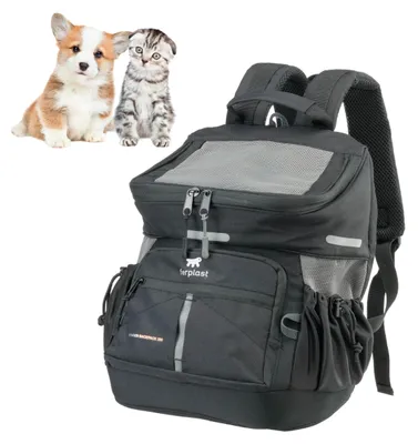 Produktbild von Ferplast Hunderucksack Voyager Backpack, Katzenrucksack, Hundetasche, Hundebox,