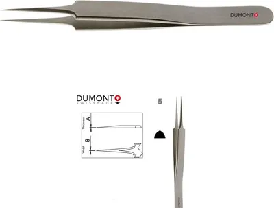 Productafbeelding van Dumont Dumoxel #5 Antimagnetische Pincet 110 mm Dumont