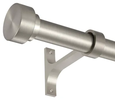 Image de Tringle à rideaux courte, de 30,5 à 50,8 cm, tringle télescopique pour rideaux latéraux, diamètre de la tringle : 2,5 cm