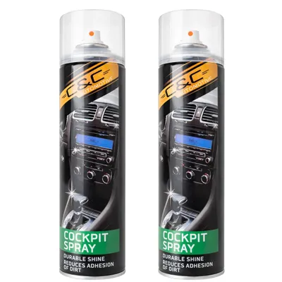 Produktbild von 2x Cockpitspray 500 ml Auto Cockpitreiniger Kunststoffpflege Armaturenbrett Innenraum Reiniger Kunststoff und Gummi