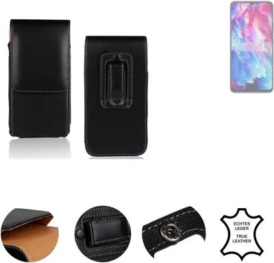 Produktbild von K-S-Trade Holster Gürteltasche Handy Hülle Schutzhülle kompatibel mit Cubot A1 Handyhülle Leder schwarz, 1x