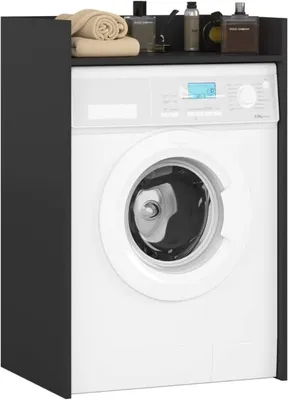 Produktbild von BDW, Waschmaschinenschrank 97, 5x64x50 cm, Badmöbel, Schwarz