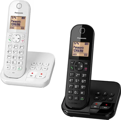 Produktbild von Panasonic Festnetztelefon KX-TGC420, Anrufbeantworter, Farbe: Weiss