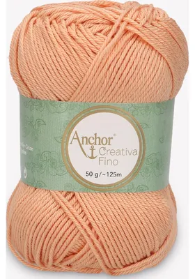 Image de Anchor Creativa Fino – fil de coton pour le crochet et le tricot (couleur 00401)