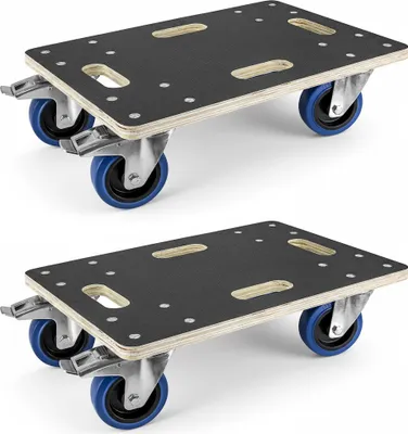 Immagine prodotto di Trucky Set da 2 carrelli per mobili 33 x 50 cm Carrello di trasporto 500 kg Carrello per mobili con 4 ruote Carrello di trasporto Carrello per il trasporto di mobili