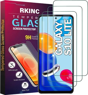 Produktbild von Panzerglas Displayschutzfolie Samsung Galaxy S10 Lite 3er Pack 9H kratzfest 0,33mm