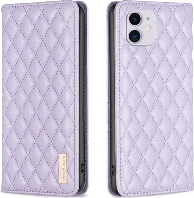 Obrázek produktu pro iPhone 11 Pouzdro, Elegantní Flip Kožené Pouzdro s Kapsami na Karty a Stojánkem pro iPhone 11 Fialová