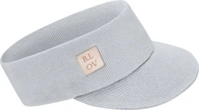 Produktbild von Bubalove | Kinder Stirnband mit Schirm | Hellgrau | 52-56 cm, Baseball Cap | Stirnbander | Kappe, handgenähtes Baumwollstirnband