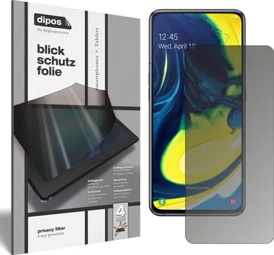 Produktbild von Blickschutzfolie für Samsung Galaxy A80 matt Schutzfolie Folie Display Schutz dipos