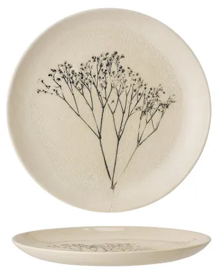 Imagen del producto de BLOOMINGVILLE | Bea Teller, color blanco, cerámica | 21 cm de diámetro x 2 cm de altura | 82047393