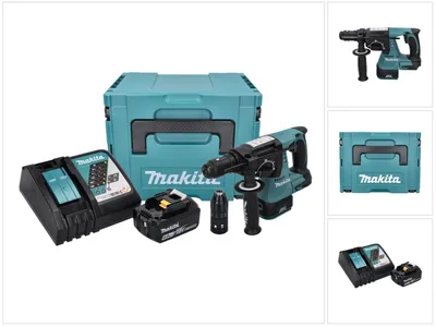 Produktbild von Makita DHR 243 RG1J Akku Bohrhammer 18 V 2,0 J SDS plus Brushless + 1x Akku 6,0 Ah + Ladegerät + Makpac