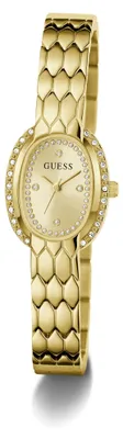 Immagine prodotto di Orologio da polso da donna Guess, colore viola, cinturino dorato, modello GW1092L2