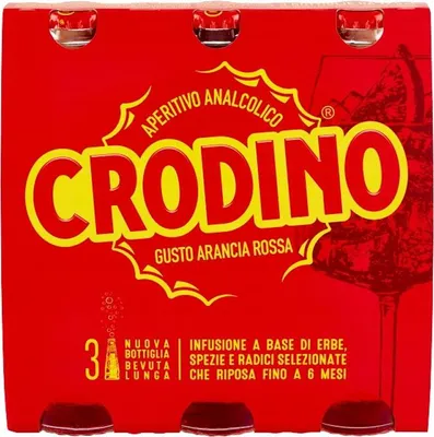 Obrázek produktu pro Crodino Arancia Rossa 3x 175 ml italský nealkoholický aperitiv