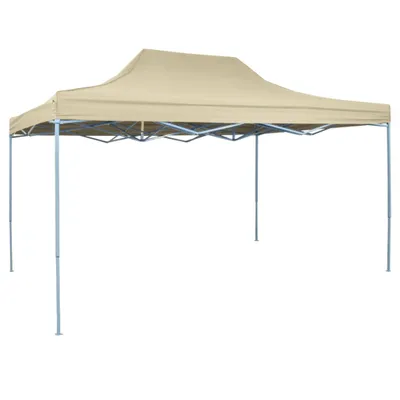 Immagine prodotto di vidaXL Tenda pieghevole pop-up 3x4,5 m bianco crema - Padiglioni e tende per feste