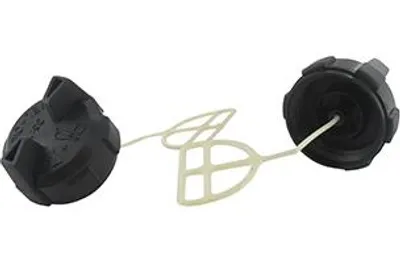 Image de Bouchon De Réservoir Essence Et Huile Adaptable Komatsu - Zenoah Pour Modèle 6200. Remplace Origine: 3350-34400, 3356-26100.