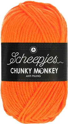 Produktbild von Scheepjes Chunky Monkey 100g 1256 Neon Orange