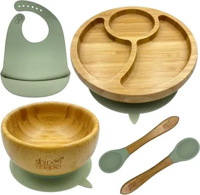 Immagine prodotto di Set da pranzo Bamboebaby con cucchiai e vaschette