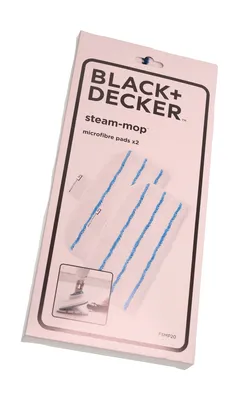 Obrázek produktu pro Black & Decker FSMP20-XJ, Látkové hadříky, Modrá, Bílá, Mikrovlákno, Nylon, Black & Decker FSM1600/FSM1610/FSM1620/FSM1630/FSMH1621, 2 kusů