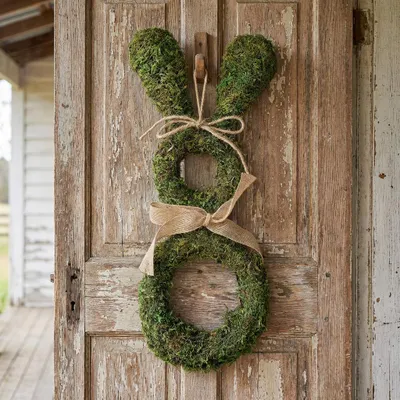 Produktbild von Deko-Türhänger 'Osterhase' | aus Moos | H 50 cm