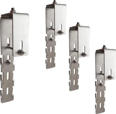 Produktbild von Haken 4er Set (2 Module) Balkongeländer Edelstahl Halterung Balkonkraftwerk