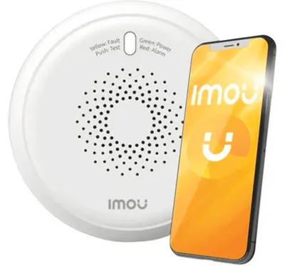 Produktbild von Imou ZGA1, Erdgas, Haus, 2400 MHz, Kabellos, 70 dB, 200 m