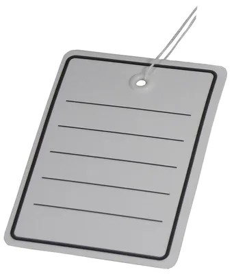 Produktbild von 50x Hängeetikett Preisetikett 40x50mm mit Öse und Faden