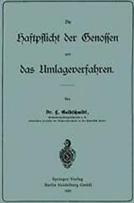 Immagine prodotto di Die Haftpflicht der Genossen und das Umlageverfahren