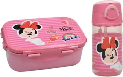 Produktbild von Disney Minnie Maus 2 teiliges Lunch Set Brotdose Trinkflasche 350 ml