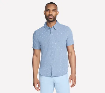 Produktbild von SKECHERS Kurzarmhemd Herren, Blau, Größe L