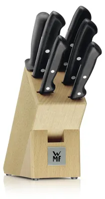 Produktbild von WMF Classic Line Messerblock mit Messerset 7-teilig, bestückt, 5 Messer, Wetzsta