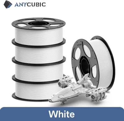 Image de Filament pour imprimante 3D - PETG pour FDM - 1,75 mm - 5 kg - Blanc