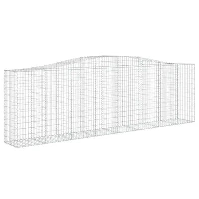 Immagine prodotto di vidaXL Gabbione ad arco alto 400x50x120/140 cm Ferro zincato
