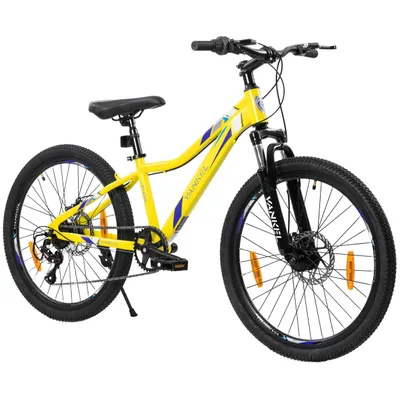 Produktbild von Mountainbike 24 Zoll Jungen Mädchen Kinderrad 6 Gang Schaltung Kettenschaltung 6 Gang SL-RSS006-6W Schaltwerk, Kettenschaltung, Kinderfahhrad