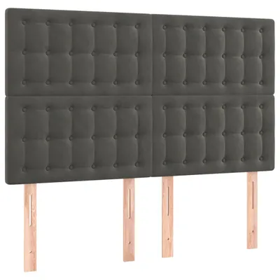 Immagine prodotto di Testiera Grigio Scuro 144x5x118/128 cm Velluto
