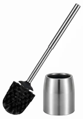 Produktbild von Toilettenbürste Toilettenbürstenhalter WC-Bürste - 30 cm - Edelstahl - Silber gebürstet