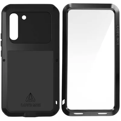 Immagine prodotto di LoveMei Custodia protettiva Samsung S22 con protezione dello schermo - Nero
