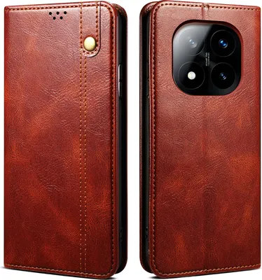 Immagine prodotto di Custodia per Xiaomi Redmi Note 14 Pro+ 5G in pelle flip case portafoglio con funzione stand rosso
