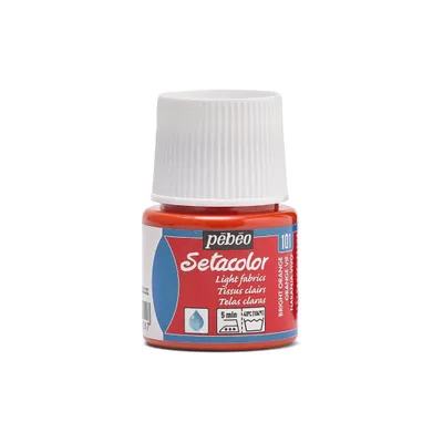 Produktbild von Pébéo Setacolor Light Fabrics 45 ml, Leuchtendes Orange