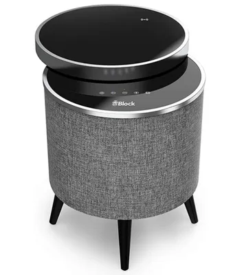 Produktbild von Block Stockholm Tischlautsprecher Tisch mit Bluetooth Laut­spre­cher von Audioblock schwarz