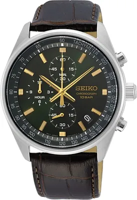 Obrázek produktu pro Herrenuhr Chronograph, Lederband - Seiko Modell: SSB383P1