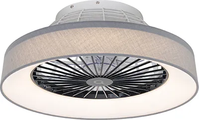 Produktbild von DeckenventilaTor Grau mit Sterneffekt 47cm inkl  LED Dimmbar mit Fernbedienung Emily