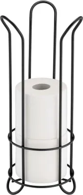 Produktbild von Famanu Toilettenpapierhalter freistehend - mit Platz für 3 Rollen - schwarz