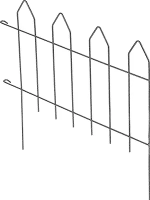 Obrázek produktu pro Zahradní plot - kovový palisádový plot - svařovaný - výška 100 cm