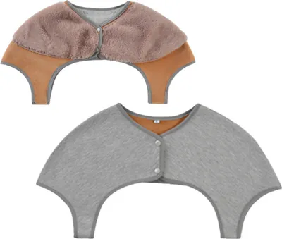 Produktbild von Schulterwärmer Ärmellose,Weste Winter Warm Schulterbandage Plüschfutter Schulterpolster Damen Herren,Schulterstütze Schulter Rücken – XL