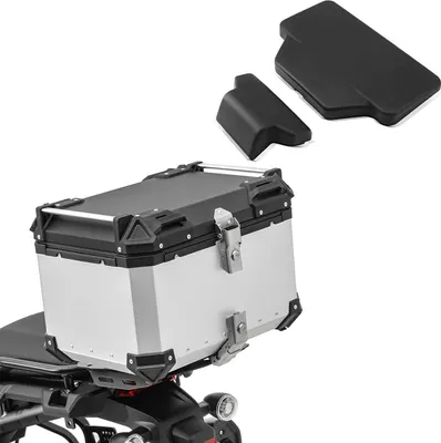 Produktbild von Set Motorrad Aluminium Topcase 55L + Sozius Rückenpolster # XB55 Alu T