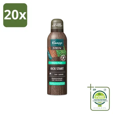 Immagine prodotto di 20 flaconi di schiuma detergente Kneipp - Cedro e olio di jojoba - 200 ml - Confezione grande - 20 pezzi