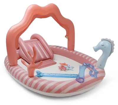 Image de Swim Essentials Piscine d'aventure multicolore - Sirène  210 x 150 cm | Pataugeoire