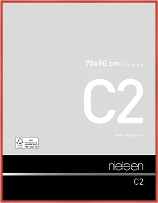 Produktbild von nielsen Aluminium Bilderrahmen C2, 70x90 cm, Tornado Rot