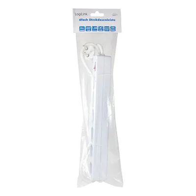 Produktbild von LogiLink LPS232, 1,5 m, Drinnen, IP20, Weiß, 6 AC-Ausgänge, 250 V